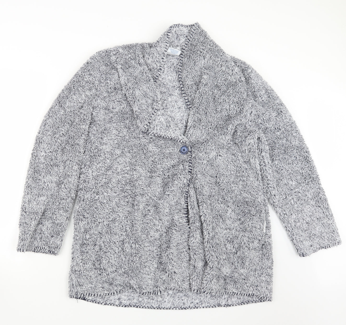 Sleep Sense Womens Blue Geometric  Top One Piece Size M