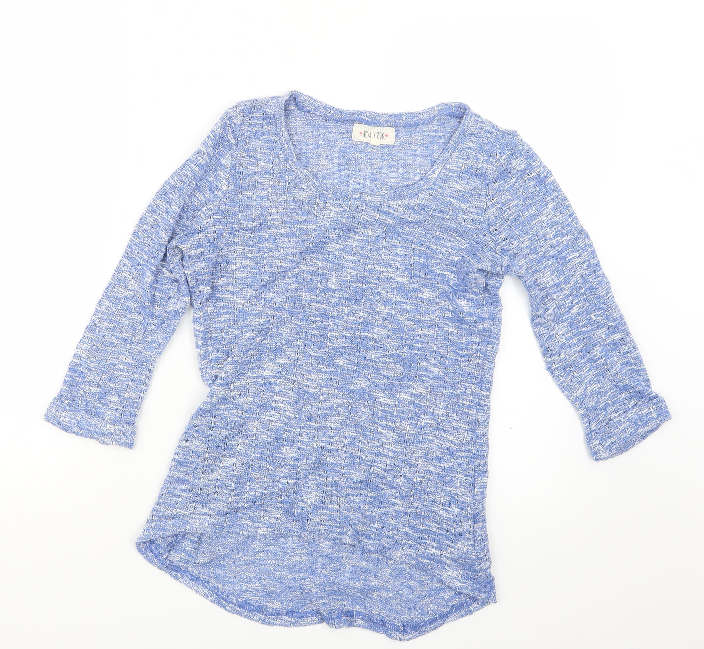 New Look Womens Blue  Knit Pullover Jumper Size 12