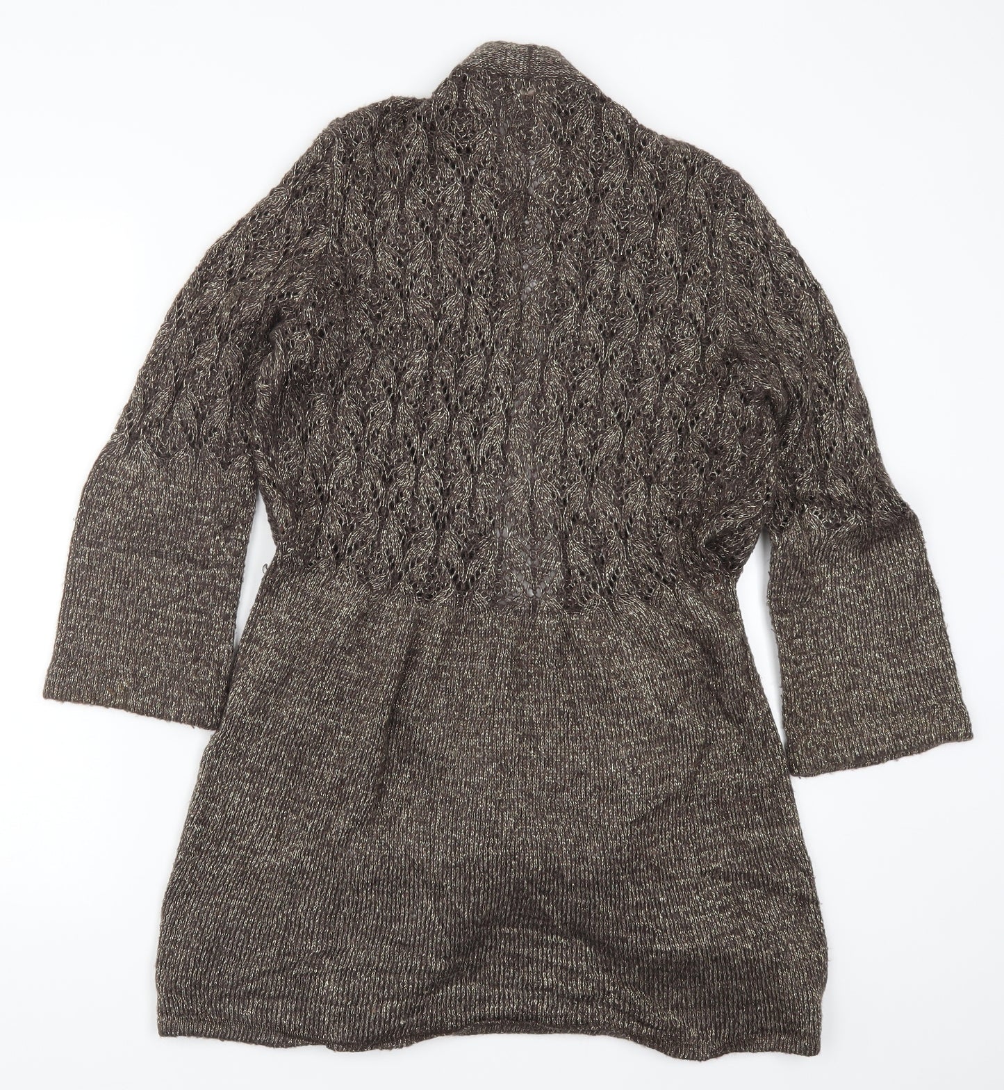 Soon Womens Brown  Knit Cardigan Jumper Size 16
