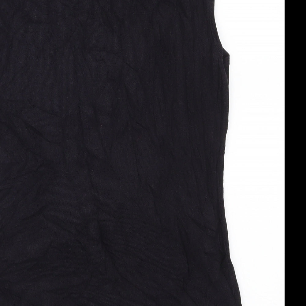 Veronica Maine Womens Purple Floral  Basic Tank Size S