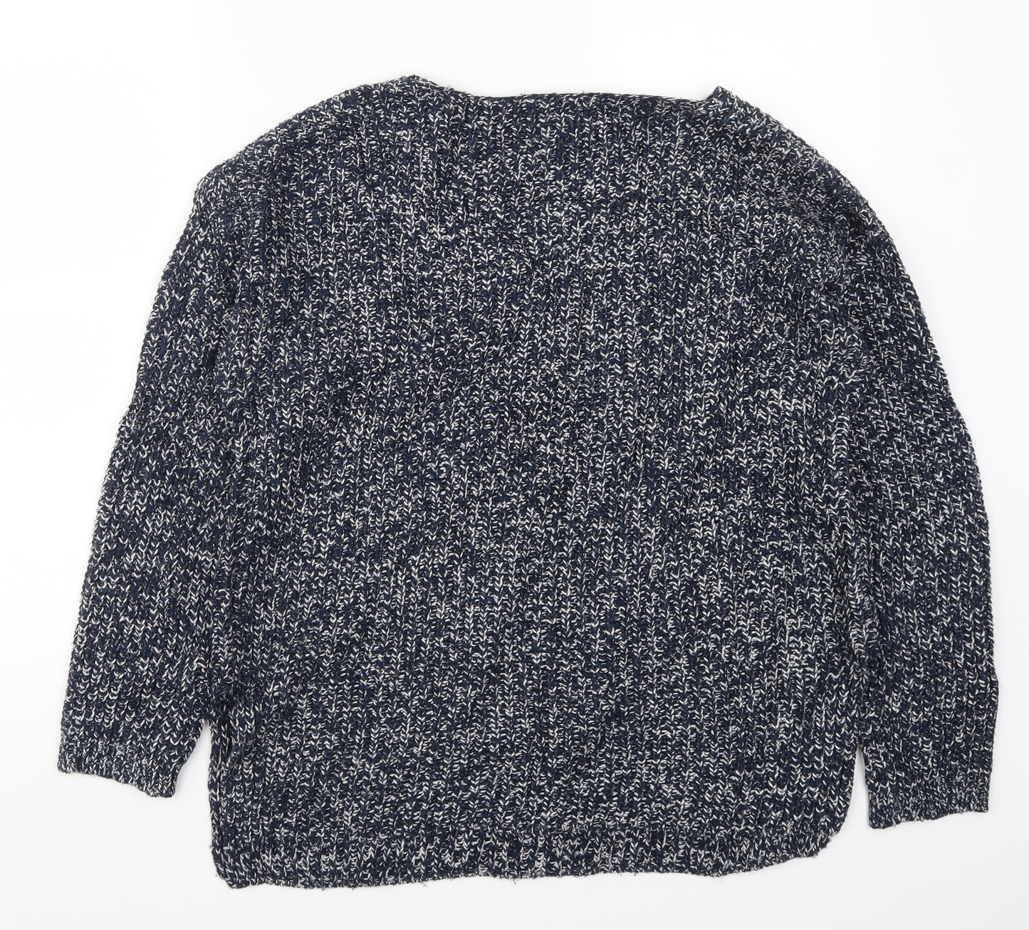 F&F Womens Blue  Knit Pullover Jumper Size 12