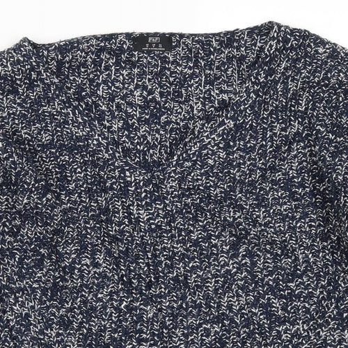 F&F Womens Blue  Knit Pullover Jumper Size 12