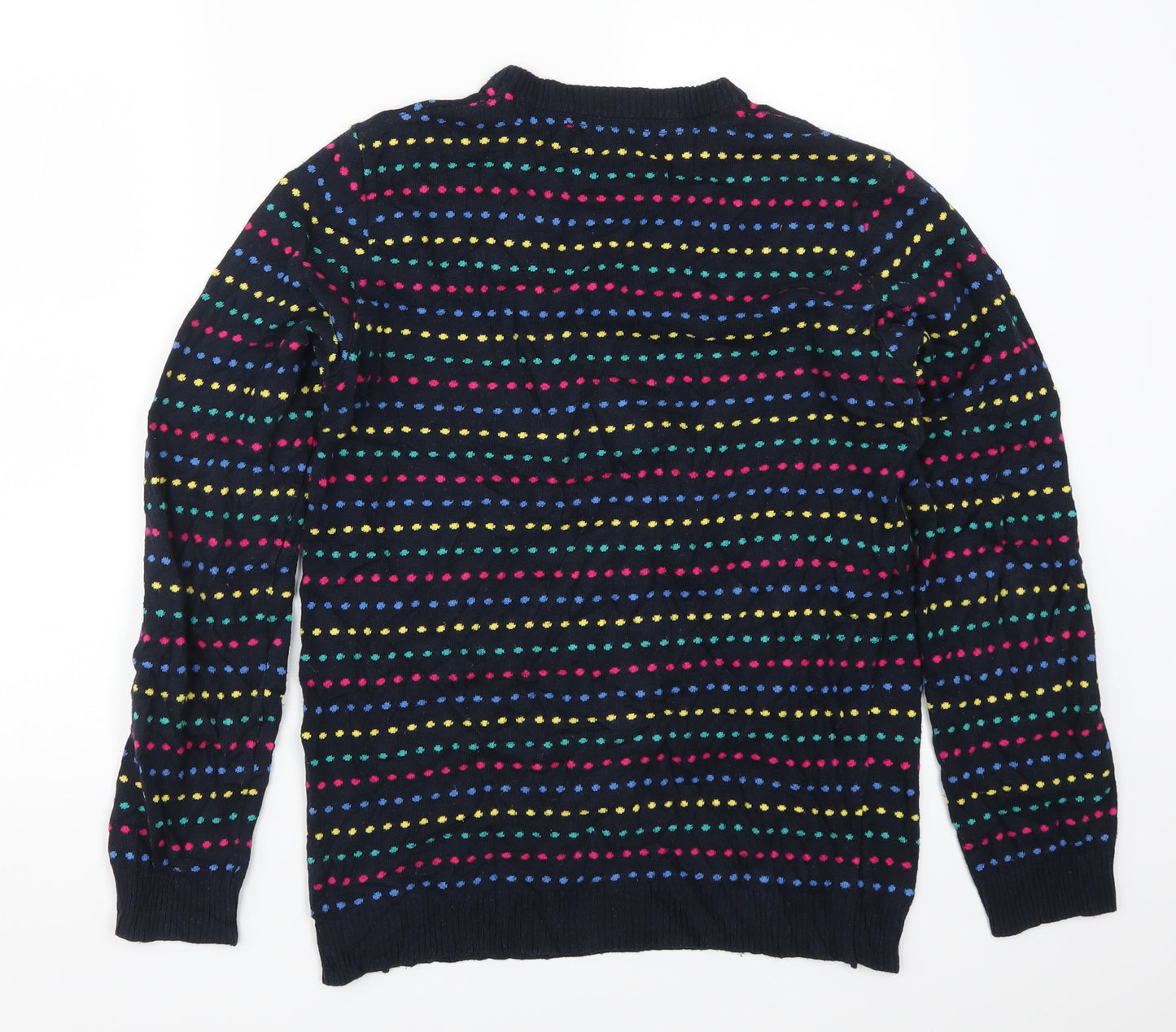 Frederik Anderson Mens Multicoloured Polka Dot Knit Pullover Jumper Size M