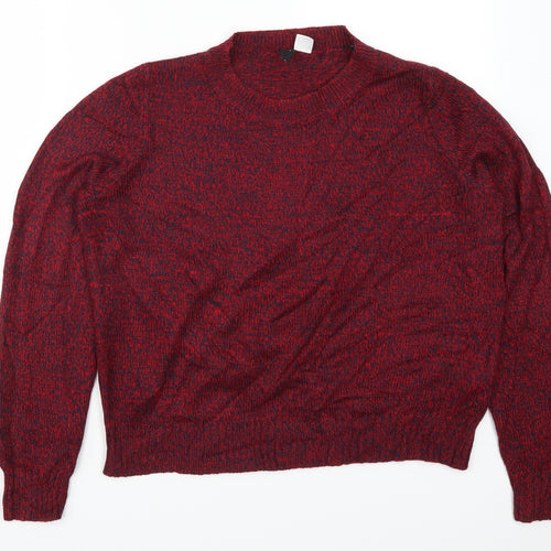 H&M Womens Red   Pullover Jumper Size M