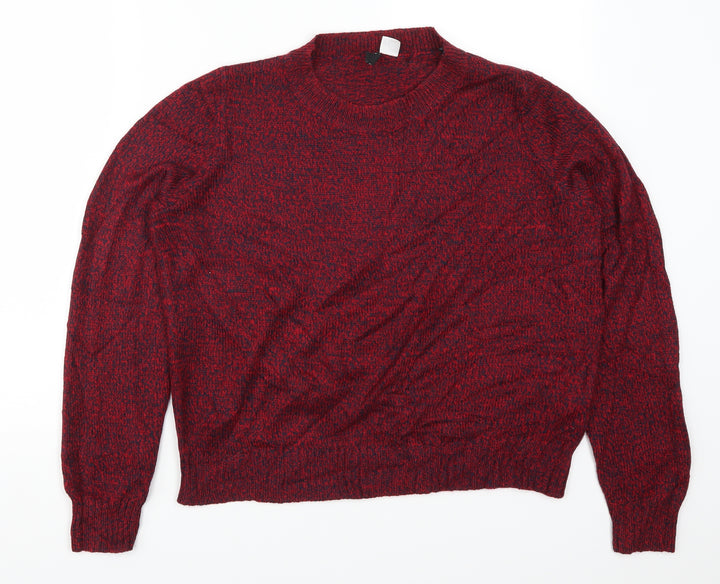 H&M Womens Red   Pullover Jumper Size M