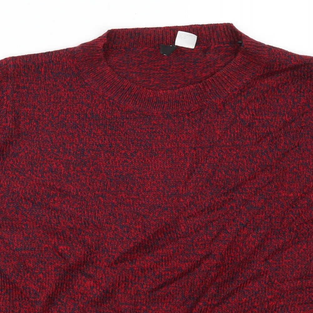 H&M Womens Red   Pullover Jumper Size M