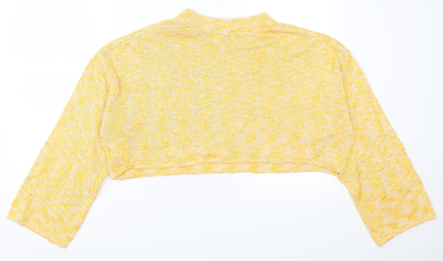 H&M Womens Yellow  Knit Pullover Jumper Size L