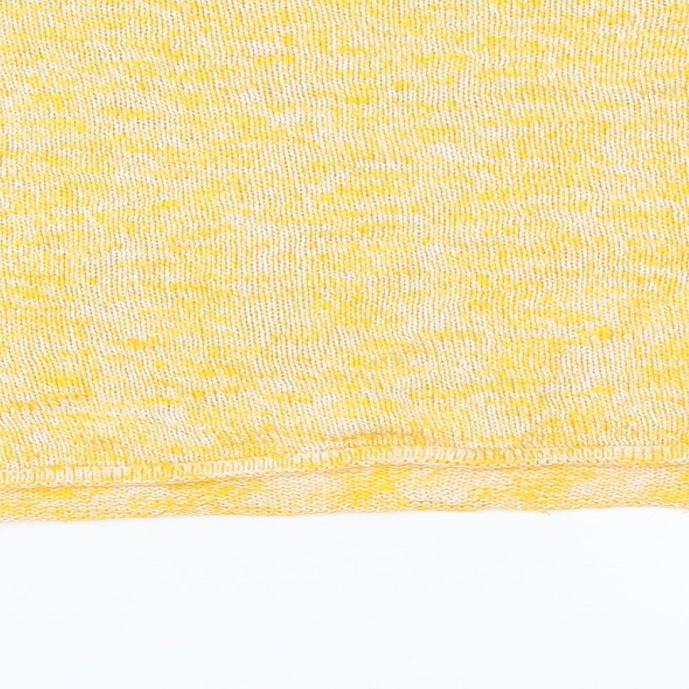 H&M Womens Yellow  Knit Pullover Jumper Size L
