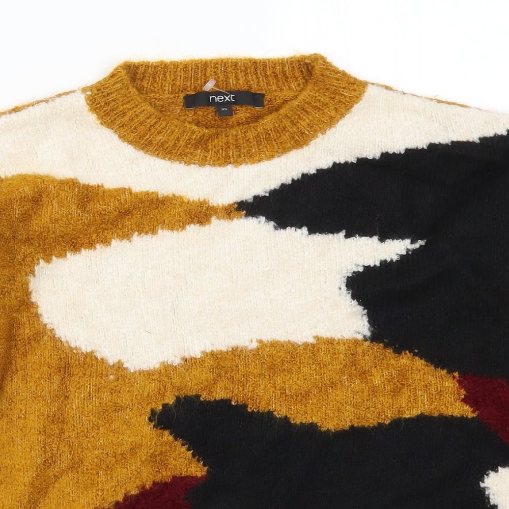 NEXT Womens Orange  Knit Pullover Jumper Size XS  - Abstract