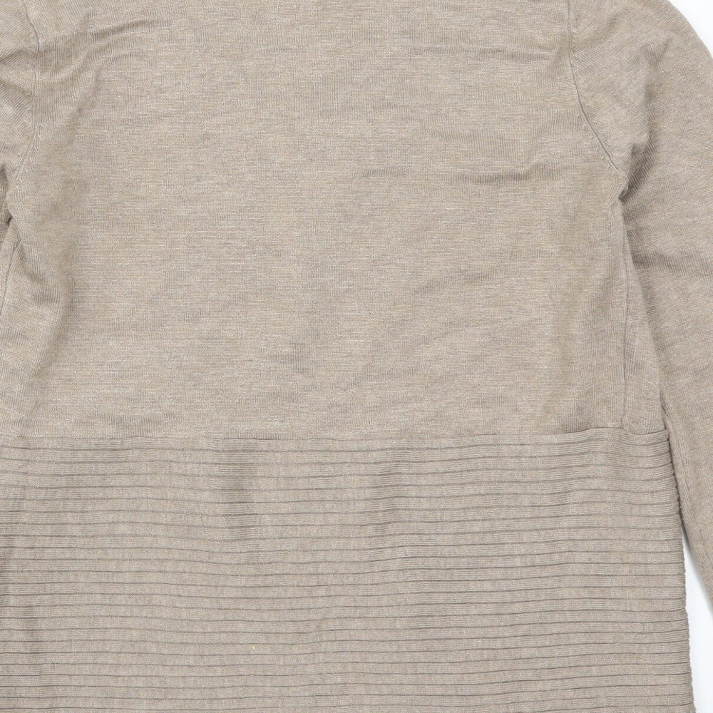 Retrology Womens Brown  Rayon Cardigan Jumper Size S