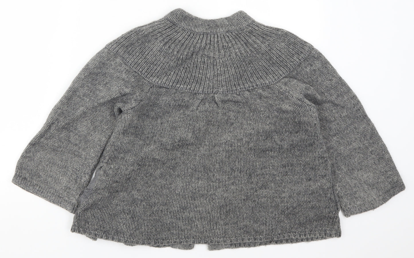 Debenhams Womens Grey  Knit Cardigan Jumper Size 10