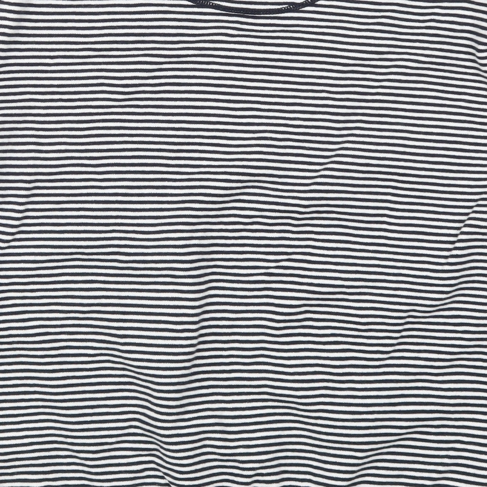 Henry Lloyd Mens Blue Striped Knit Pullover Jumper Size M