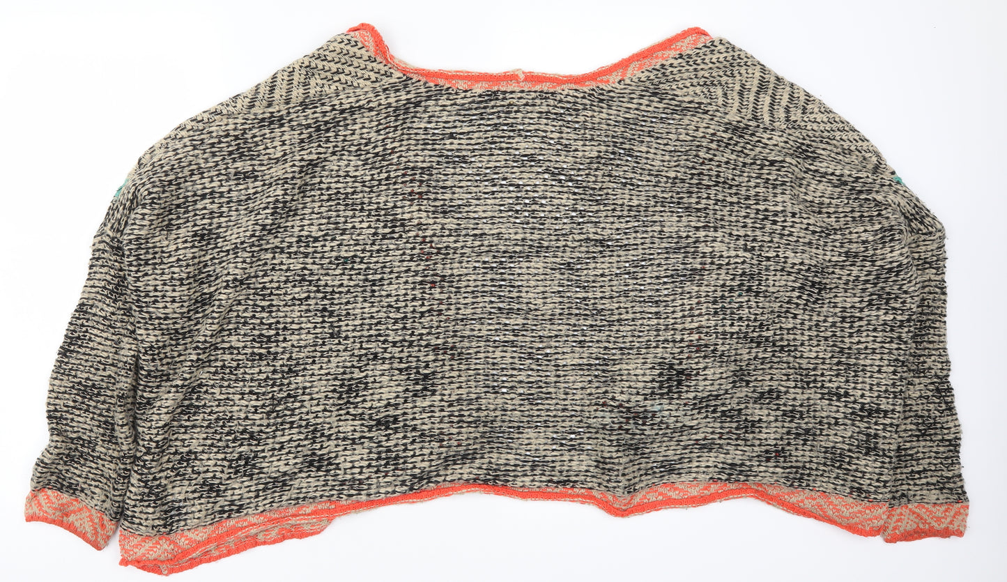 Staring at Stars Womens Multicoloured Geometric Knit Cardigan Jumper Size M