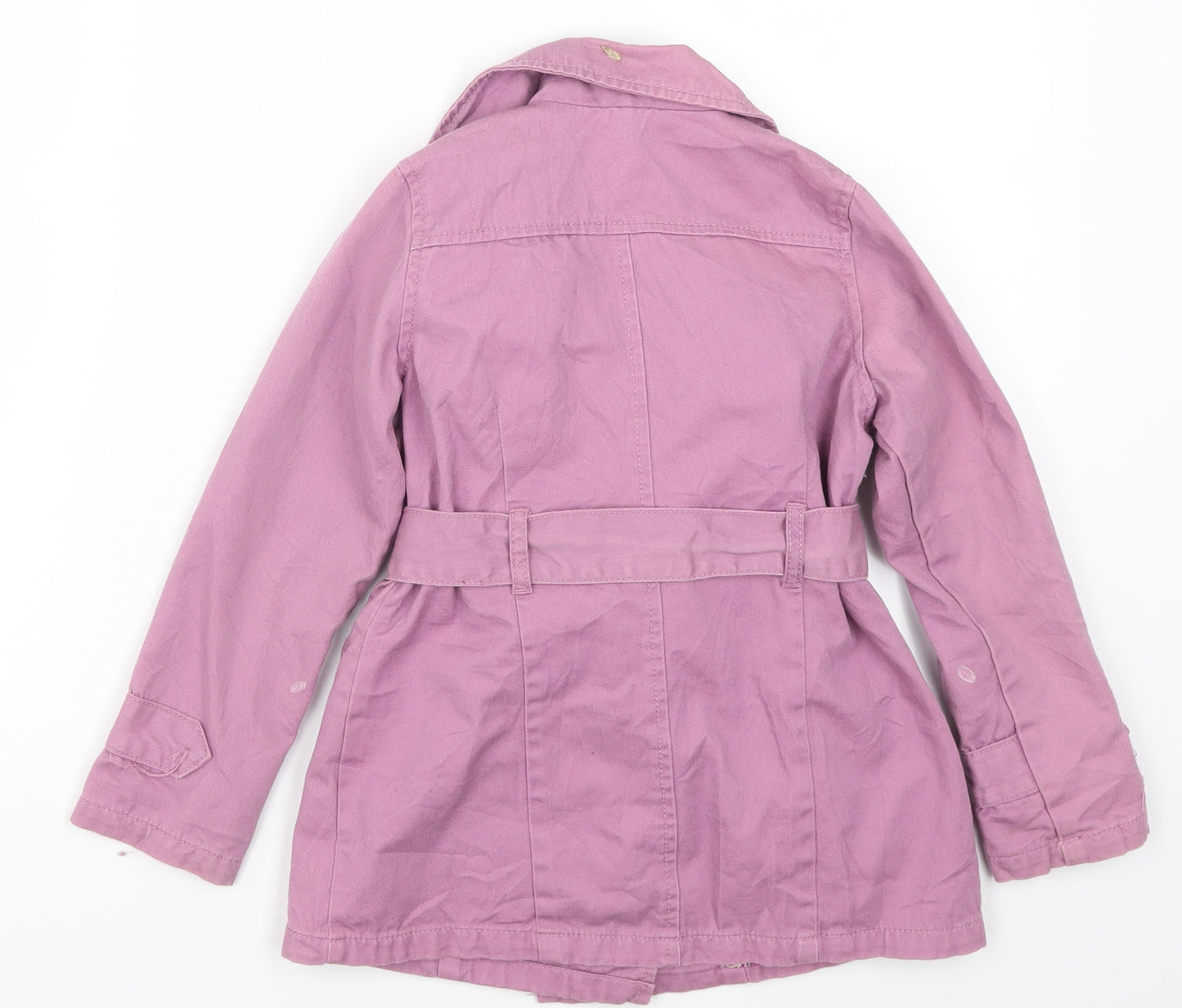 George Girls Pink   Trench Coat Coat Size 6-7 Years