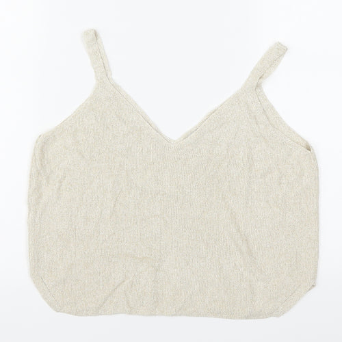 Mango Womens Beige   Basic Tank Size S