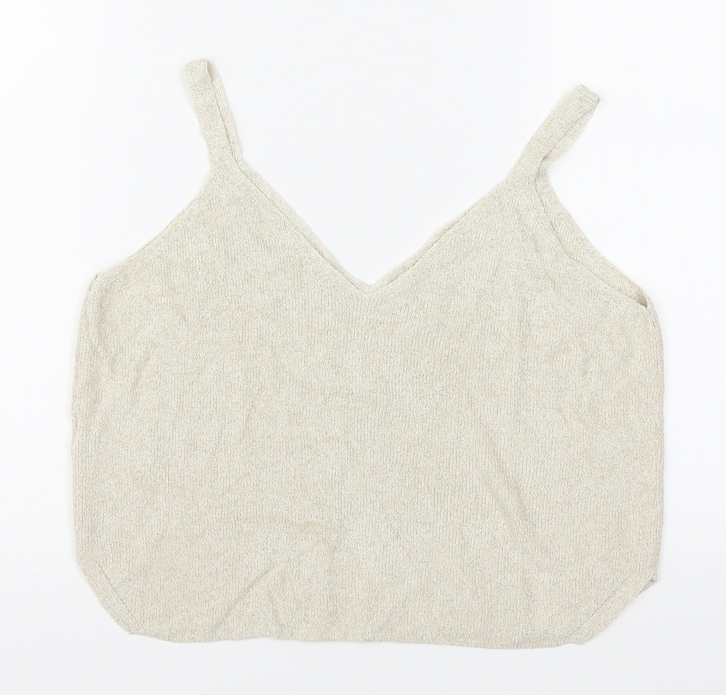 Mango Womens Beige   Basic Tank Size S