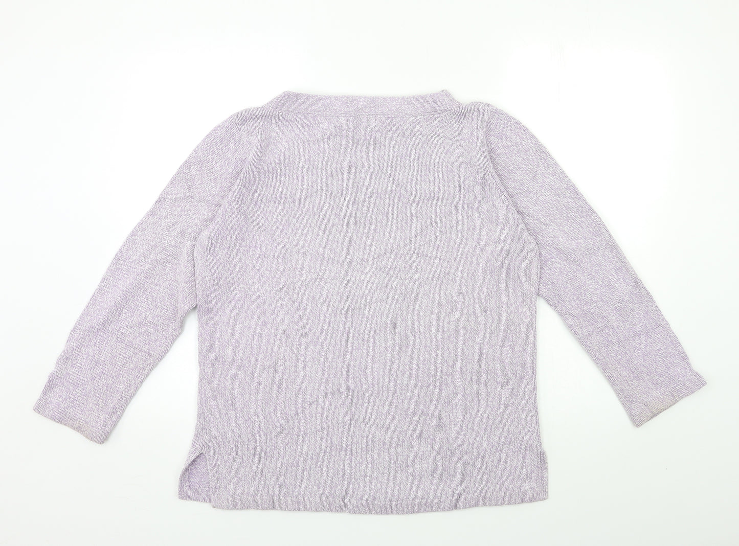 Marks and Spencer Womens Purple  Knit Pullover Jumper Size 16