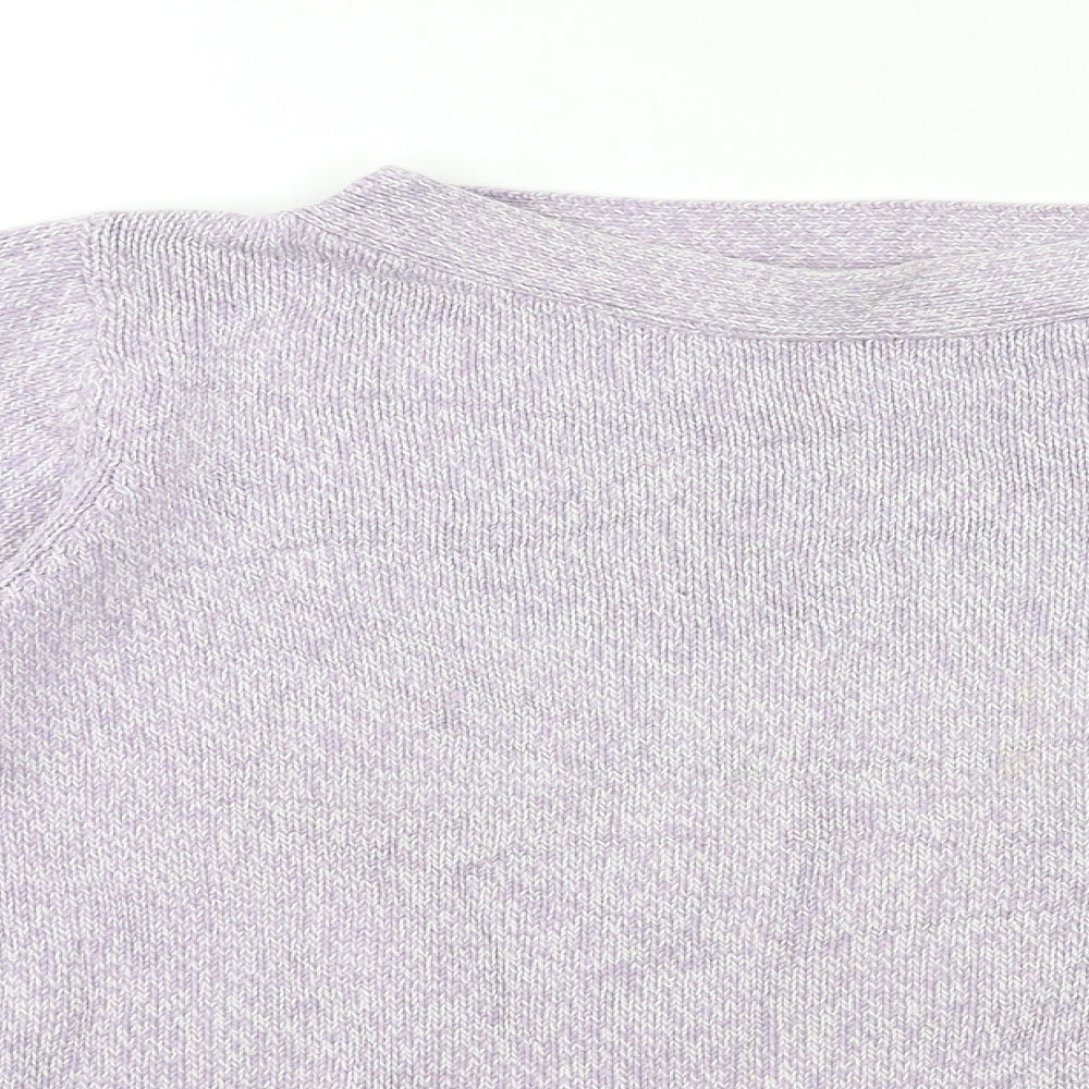 Marks and Spencer Womens Purple  Knit Pullover Jumper Size 16