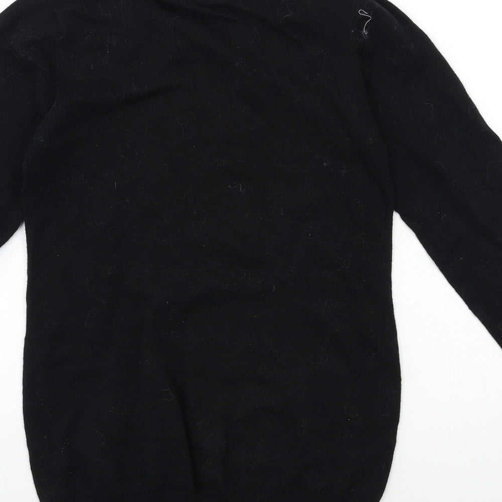 Blue Zoo Girls Black  Knit Pullover Jumper Size 11-12 Years