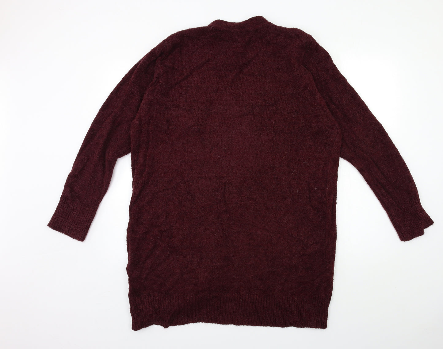 Original Womens Red  Knit Cardigan Jumper Size M