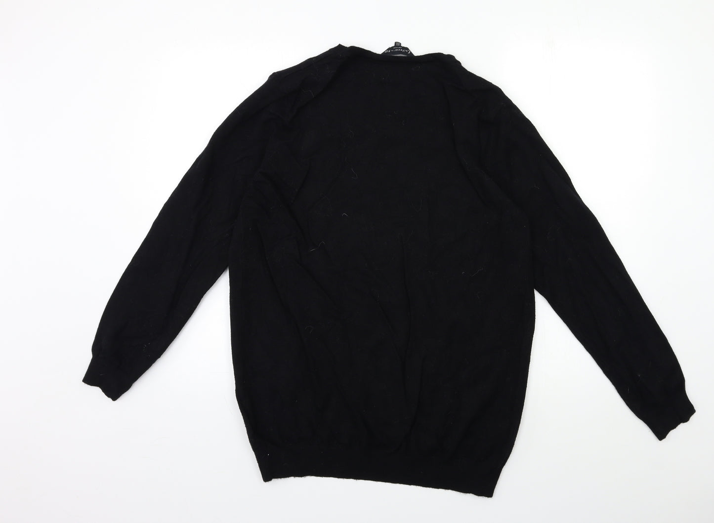 F&F Womens Black  Knit Pullover Jumper Size 16  - CHRISTMAS