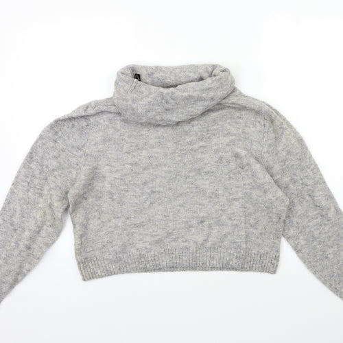 H&M Womens Grey  Knit Pullover Jumper Size XS