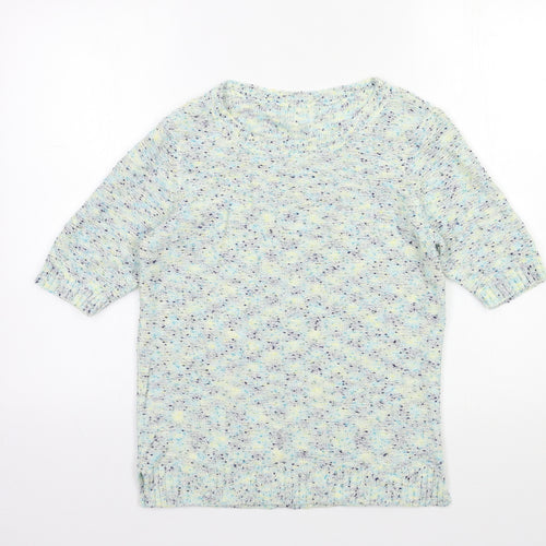 M&Co Womens Blue  Knit Pullover Jumper Size 10