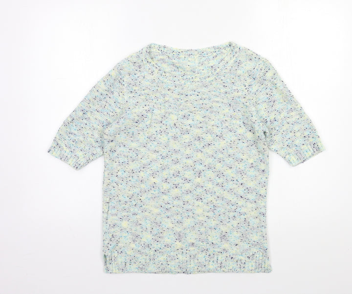 M&Co Womens Blue Knit Pullover Jumper Size 10