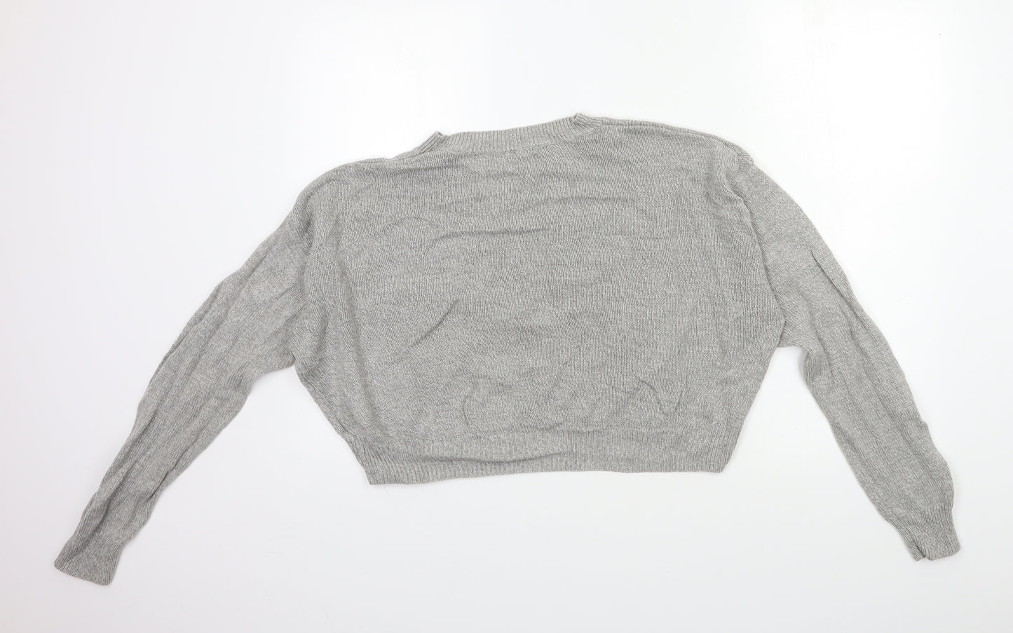 H&M Womens Grey  Knit Pullover Jumper Size S