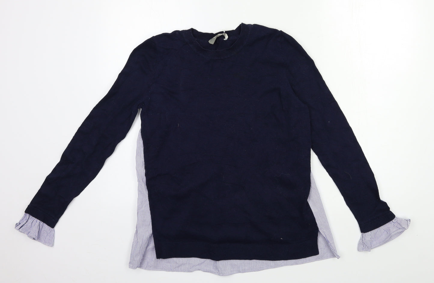 Oasis Womens Blue  Knit Pullover Jumper Size S