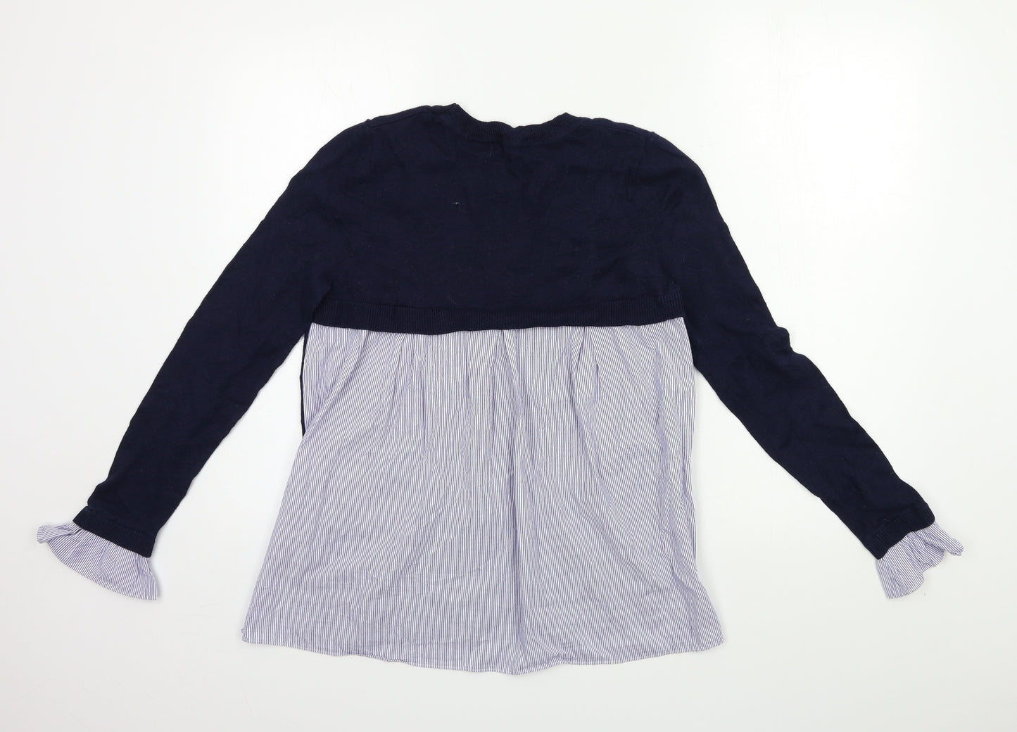 Oasis Womens Blue  Knit Pullover Jumper Size S