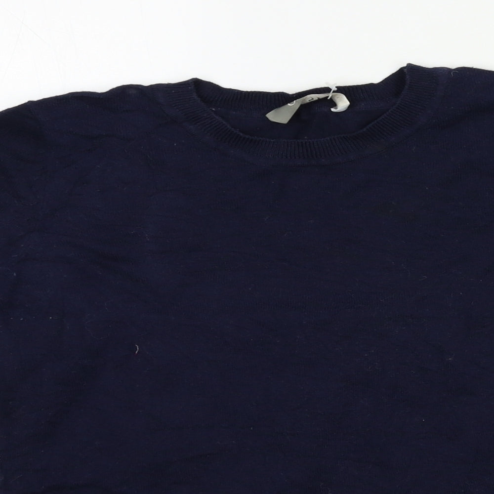 Oasis Womens Blue  Knit Pullover Jumper Size S