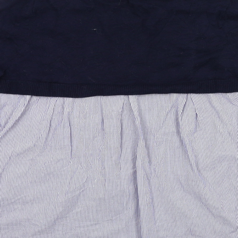 Oasis Womens Blue  Knit Pullover Jumper Size S