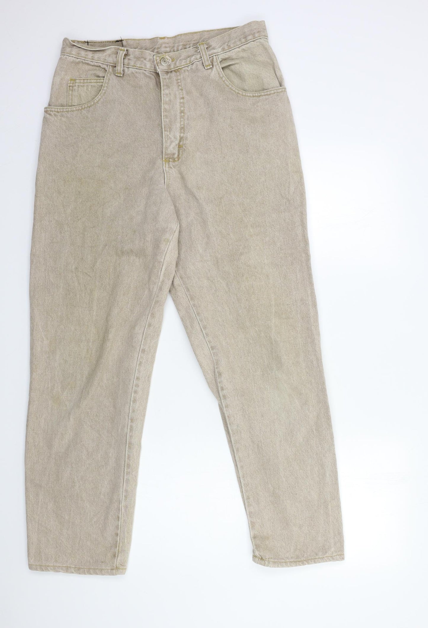 gugi Mens Beige  Denim Straight Jeans Size 34 in L29 in