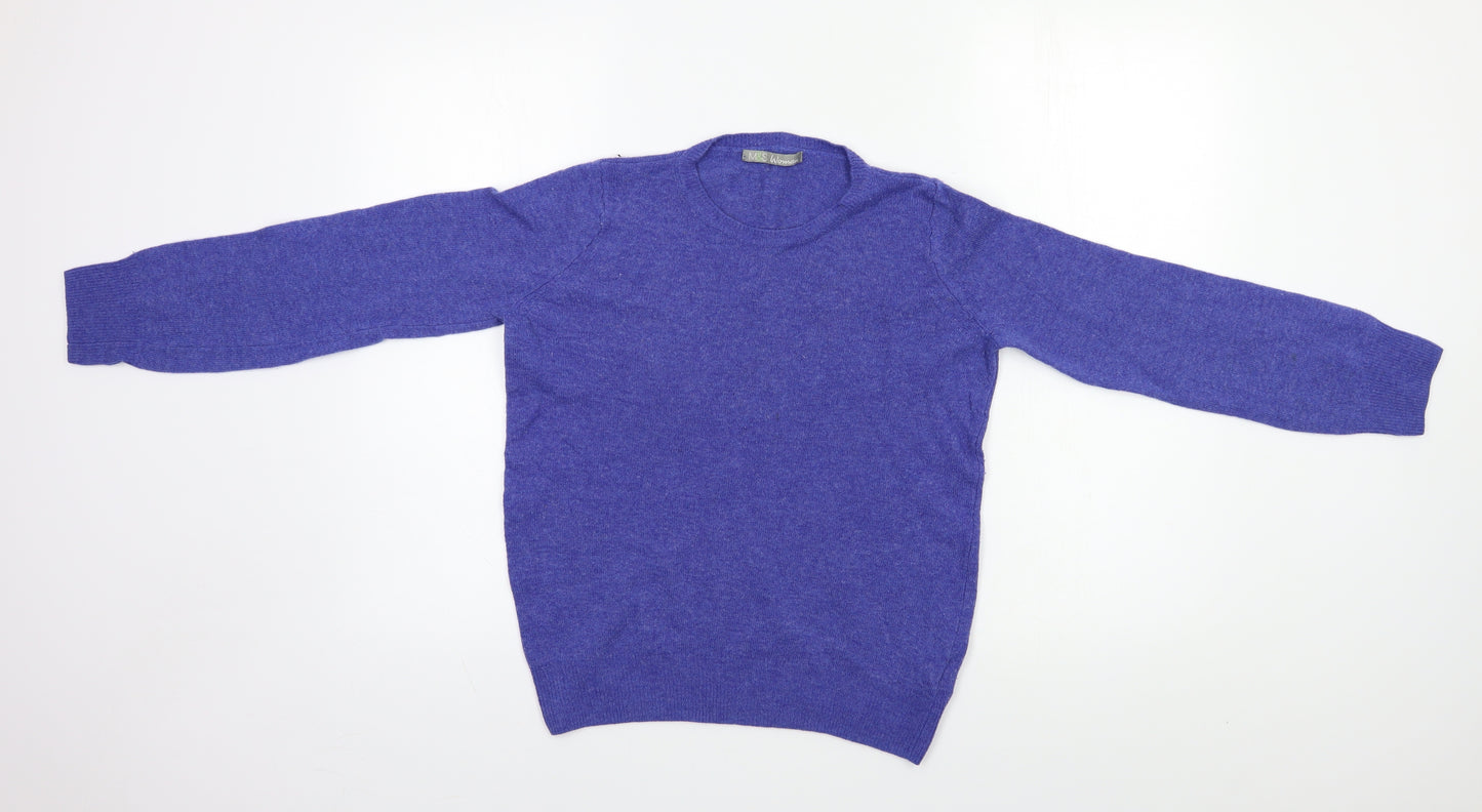 Marks and Spencer  Womens Blue   Pullover Jumper Size 8
