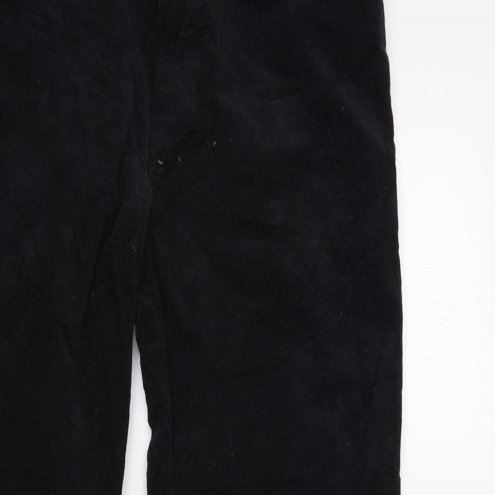 TU Mens Black  Corduroy Trousers  Size 34 in L32 in