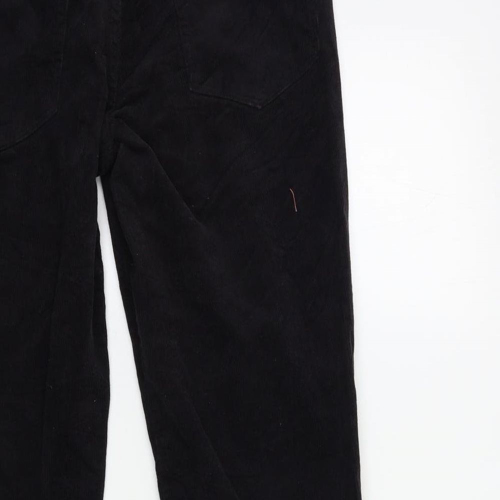 TU Mens Black  Corduroy Trousers  Size 34 in L32 in