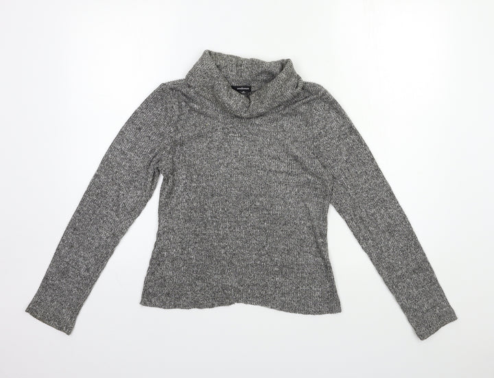 Ambiance Womens Grey Knit Pullover Jumper Size M