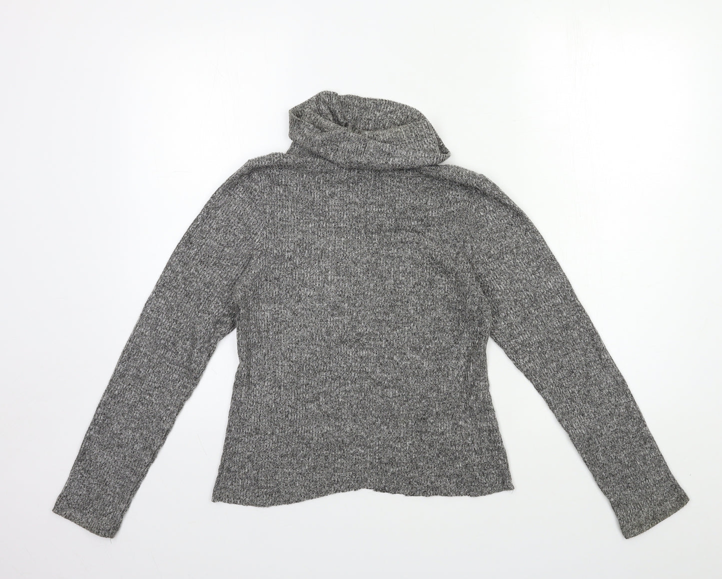 Ambiance Womens Grey  Knit Pullover Jumper Size M