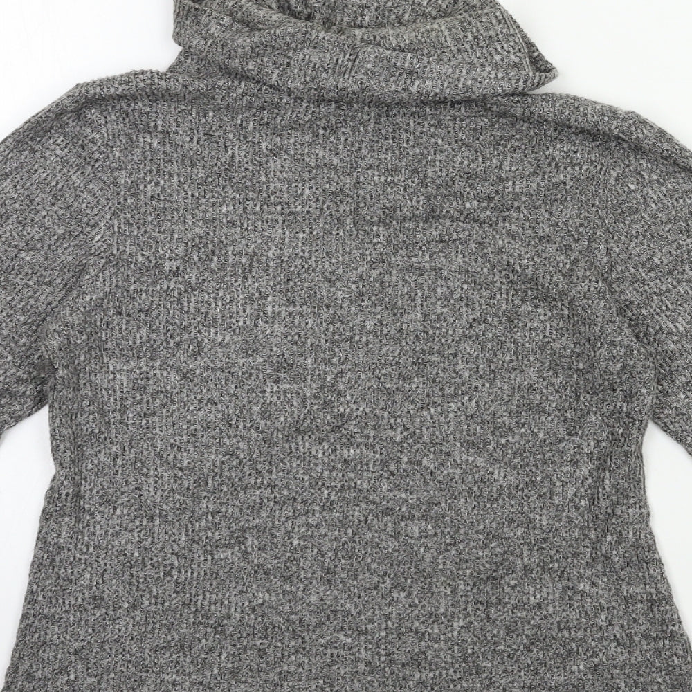 Ambiance Womens Grey  Knit Pullover Jumper Size M
