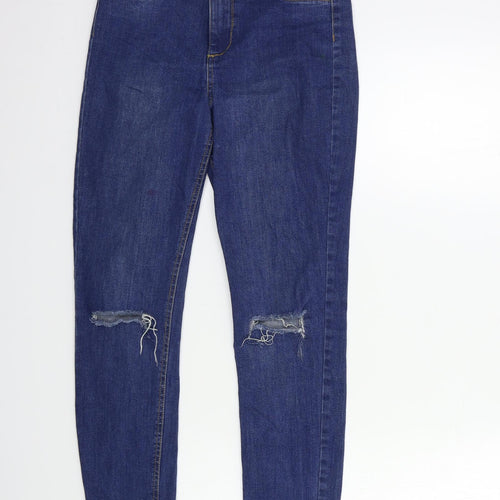 Preworn Womens Blue  Denim Skinny Jeans Size 26 in L28 in