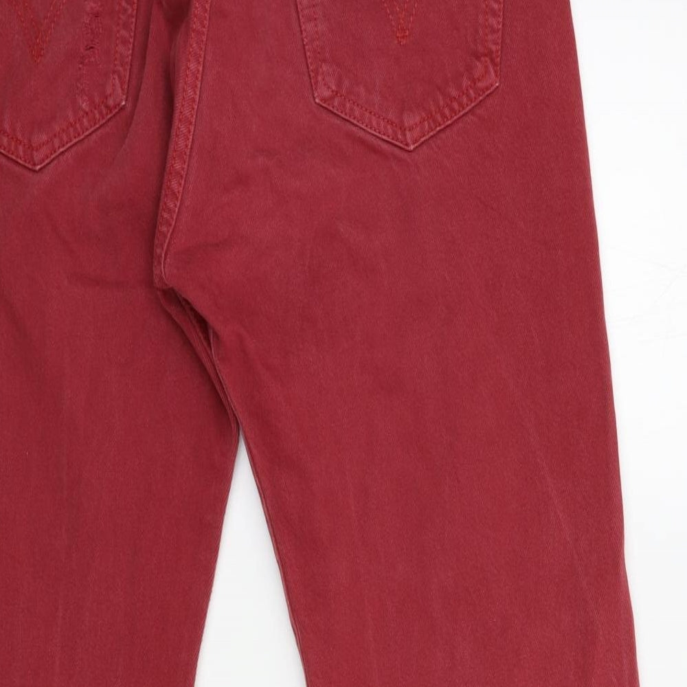 Levi's Mens Red  Denim Straight Jeans Size 33 in L32 in