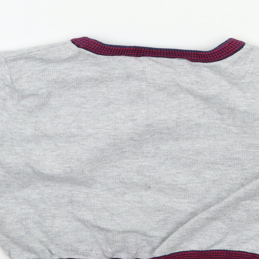 the white company Baby Grey  Knit Pullover Jumper Size 12-18 Months