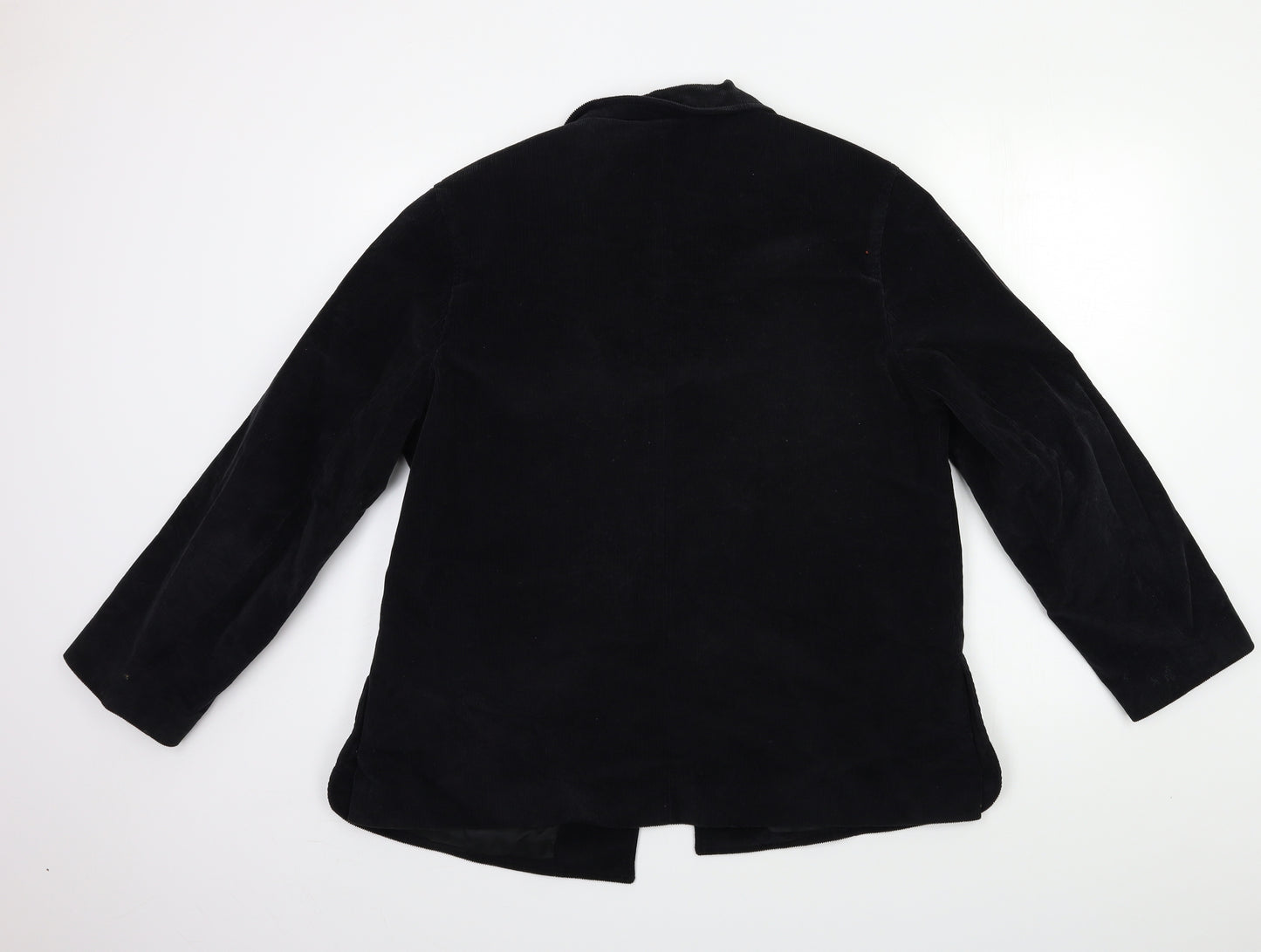 SPORTSWEAR Mens Black  Corduroy Jacket Coat Size L