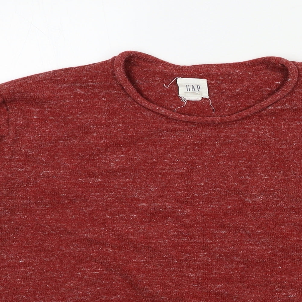 Gap Mens Orange  Knit Pullover Jumper Size M
