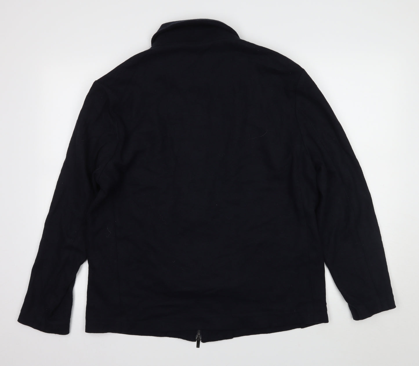 Zara Mens Blue  Knit Cardigan Jumper Size XL