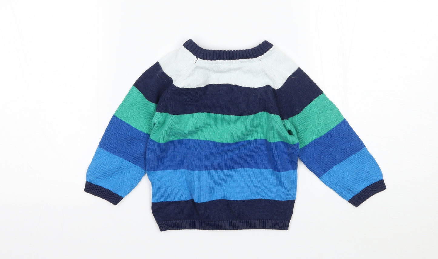 H&M Baby Multicoloured Striped Knit Pullover Jumper Size 3-6 Months