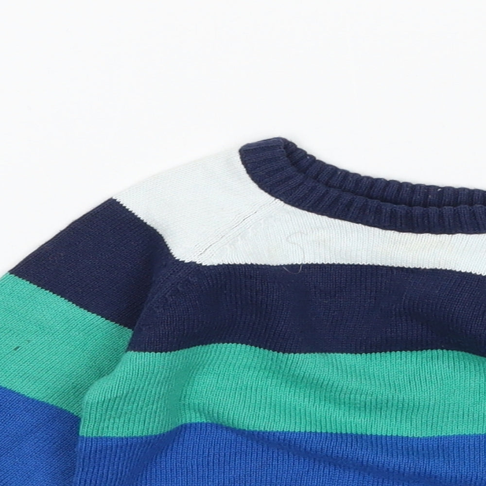 H&M Baby Multicoloured Striped Knit Pullover Jumper Size 3-6 Months