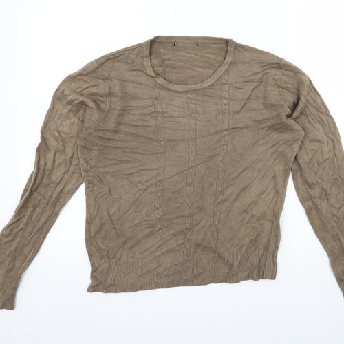 Preworn Womens Brown  Knit Pullover Jumper Size L