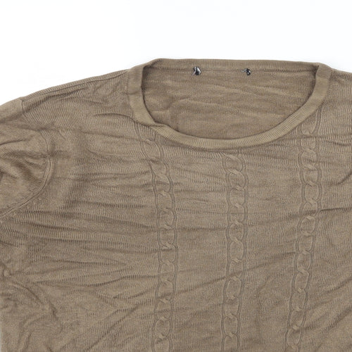 Preworn Womens Brown  Knit Pullover Jumper Size L